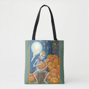 SKELETON, GATOS NEGROS, BOLSA DE HOMBRO DE JACKS