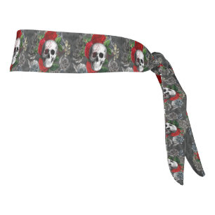 Skeleton gótico Skull Roses Rojos Gótico Halloween