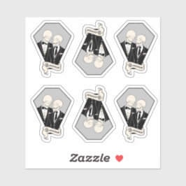 Skeleton Grooms Pegatina Set