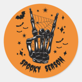 Skeleton Hand Spooky Season Pegatina