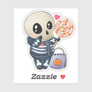 Skeleton Kid Pegatina