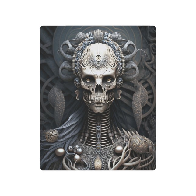 Skeleton Monster Horror impresión Metalizado (Anverso)