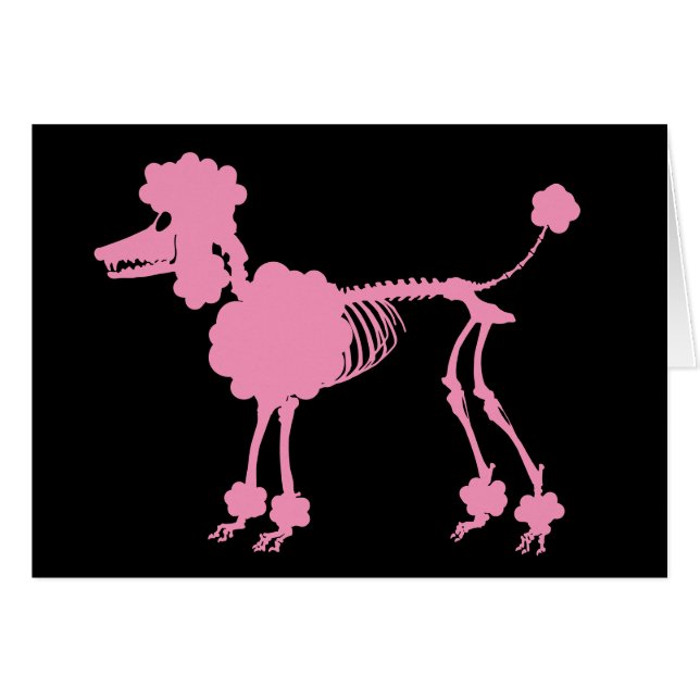 Skeleton Pink Poodle (Anverso (Horizontal))