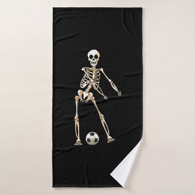 Skeleton Soccer Halloween Flossing Dance Cosplay (Toalla de baño)
