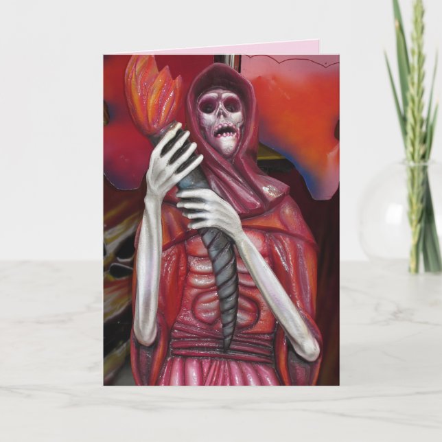 skeleton tarjeta de bienvenida fantasma (Anverso)