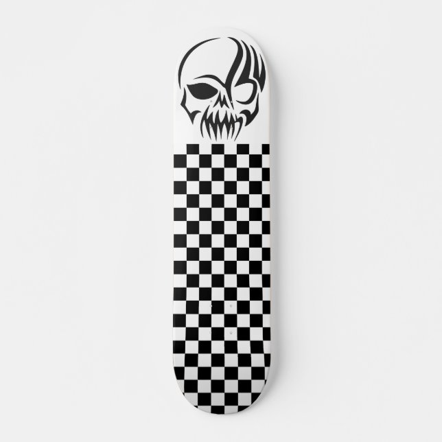 Skeleton Tribal Tattoo y Skateboard (Anverso )