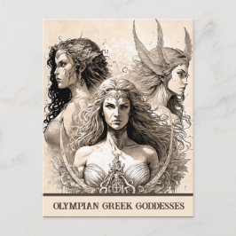 Sketch Art Olympian: Postales de diosas griegas