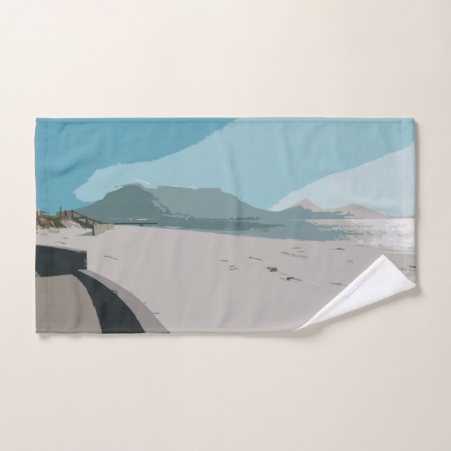 Sketch oceánico de la montaña de la Mesa de Ciudad (Toalla de mano)