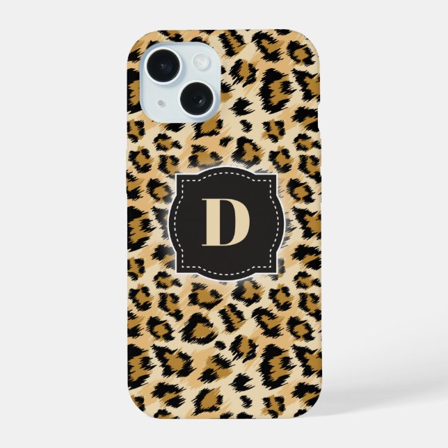 Sketchy Classic Leopard Pattern con Monograma Pers (Reverso )