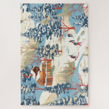 ski lodge snow mountain 1014 pcs Puzzle