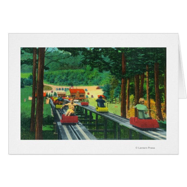 Ski-Mobile de la montaña Cranmore en verano (Anverso (Horizontal))