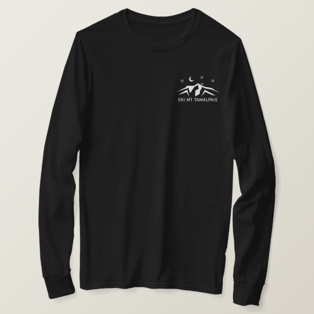 Ski Mt Tamalpais Unisex Camiseta De Larga Manga (Anverso del diseño)