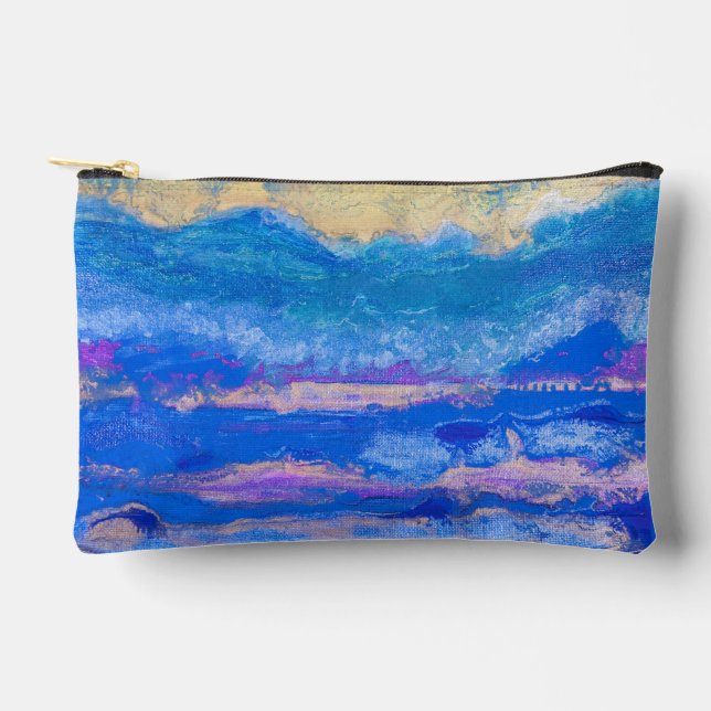 Skies dorados Resumen Bolsa cosmética de arte (Anverso)