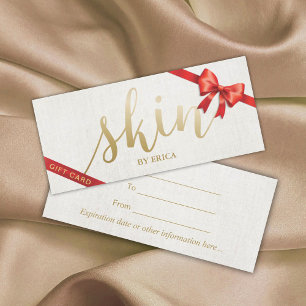 Skincare Salon Spa Certificados de regalo de negoc