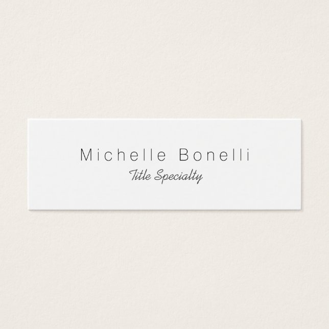 Skinny Classy Stylish Proflish Card (Frente)