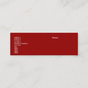 Skinny de tarjetas de presentación