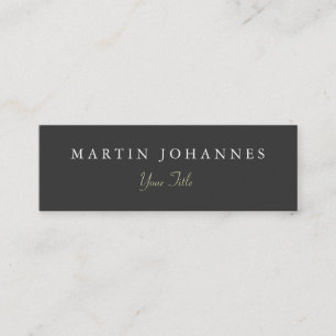Skinny Slim Elegant Plain Artists Tarjeta de Negoc