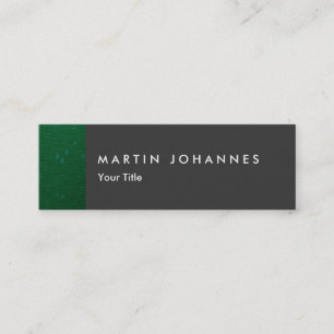 Skinny slim gris verde tarjeta profesional de nego