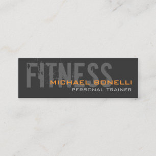 Skinny Stylish Personal Trainer Tarjeta de visita