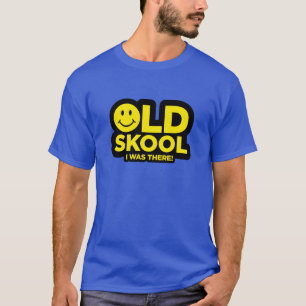 Skool viejo - estaba allí camisa - azul ácido