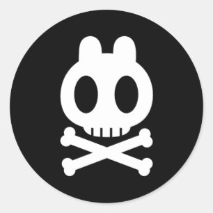 Skull Bunny Pegatinas