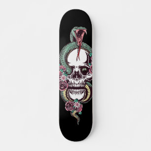 Skull con Skateboard Viper