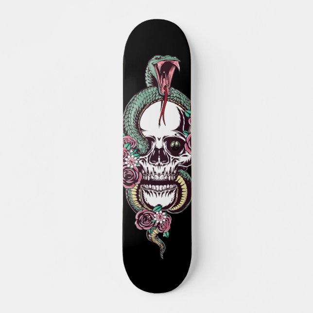 Skull con Skateboard Viper (Anverso )