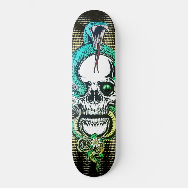 Skull con Skateboard Viper (Anverso)