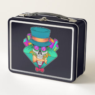 Skull en ajedrez con pieza de ajedrez Rook