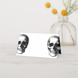 Skull Gothic Halloween Boda Tarjetas de plaza