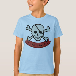 Skull - La camiseta sin tacañería de los niños azu