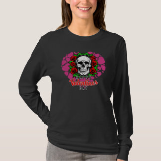 Skull Love - Camiseta básica de manga larga