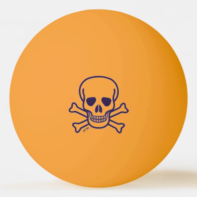 Skull n Bones amarillo resplandor 1 estrella bola  (Anverso)