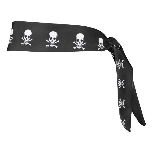 Skull n Bones banda de cabeza negra más (Girar 90)