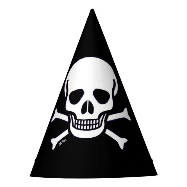 Skull n Bones gorras fiestas negros (Anverso)