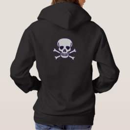 Skull n Bones mujeres sudaderas encapuchadas negra