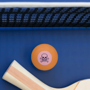 Skull n Bones naranja rosado de 3 estrellas bola d