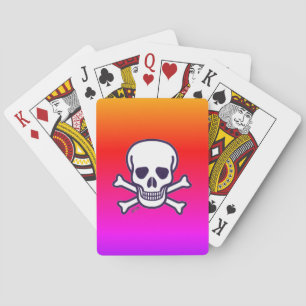 Skull n Bones neón Poker cartas de juego
