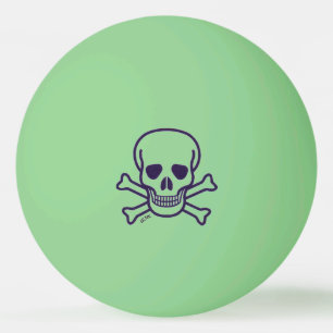 Skull n Bones resplandor verde 1 estrella bola de 