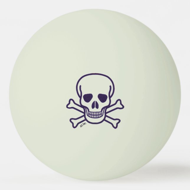 Skull n Bones resplandor verde 1 estrella bola de  (Anverso)