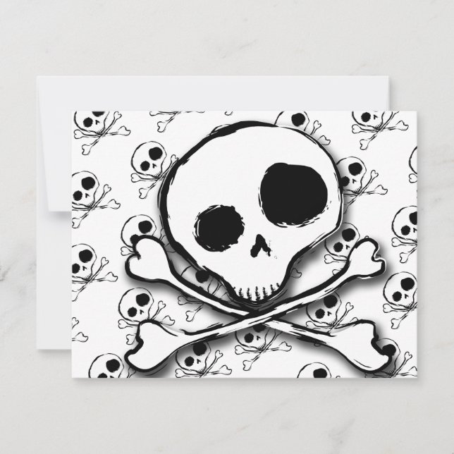 Skull N Huesos con fondo (Anverso)