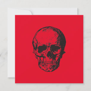 Skull Red Pop Art