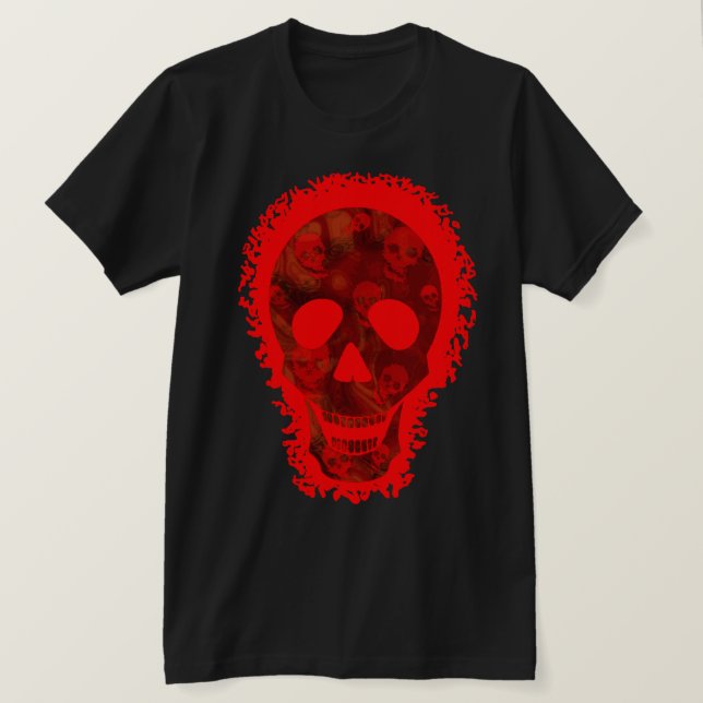 Skull Specters Big Skull camiseta roja (Anverso del diseño)