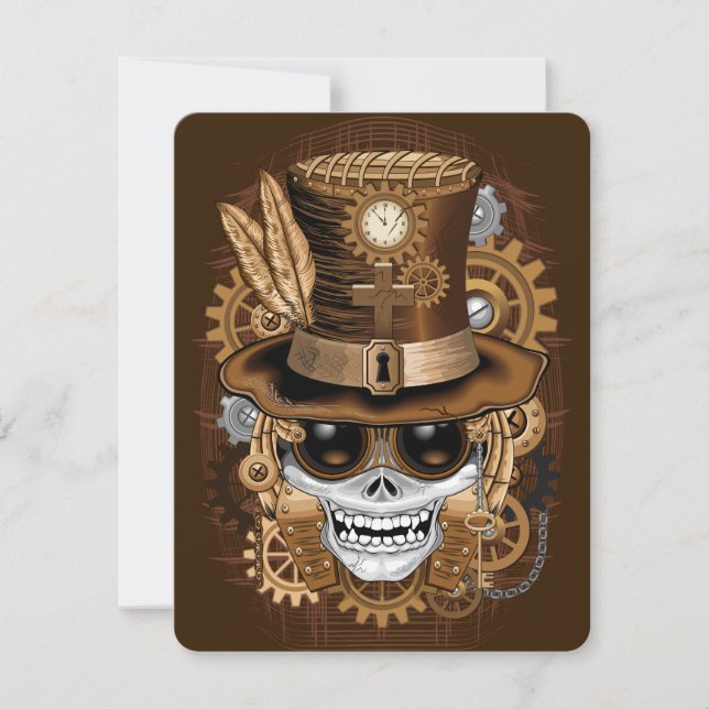 Skull Steampunk Voodoo Retro Machine (Anverso)