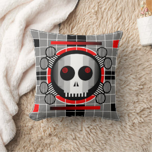 Skull TV arrojar plaza de almohada