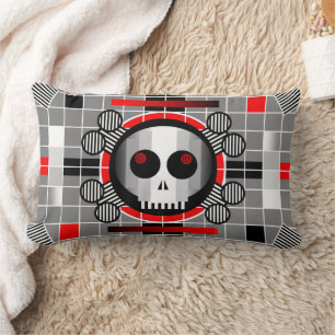 Skull TV lanzar almohada lumbar