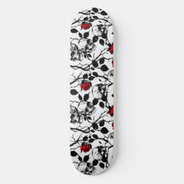 Skulls góticos y skateboard de Rosas