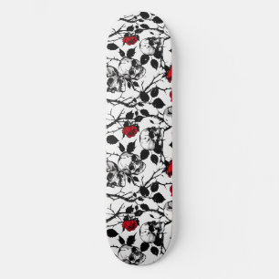 Skulls góticos y skateboard de Rosas