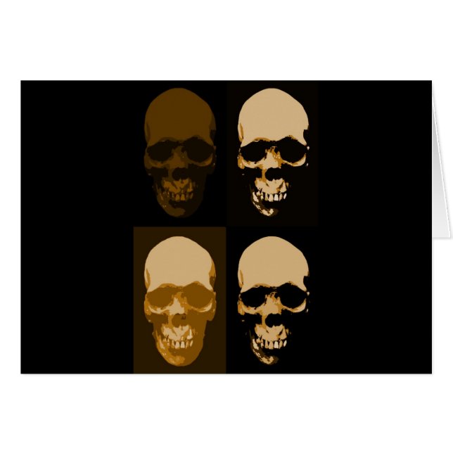Skulls Pop Art Style (Anverso (Horizontal))