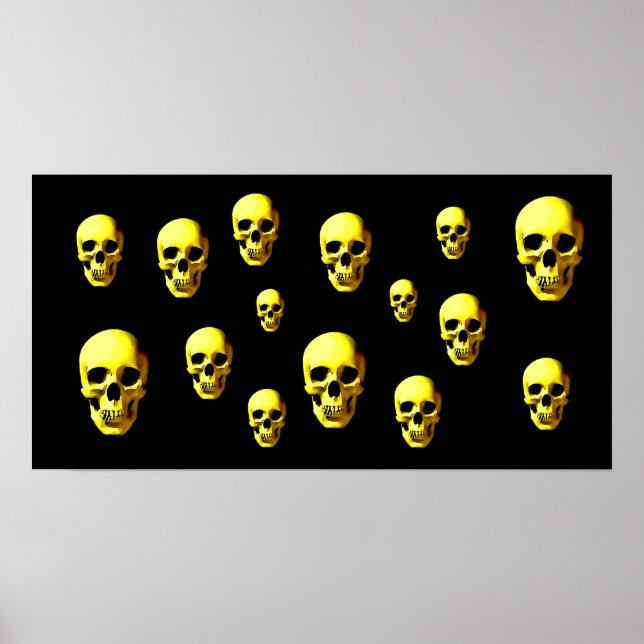 Skulls Poster de impresión de arte pop - Impresion (Frente)